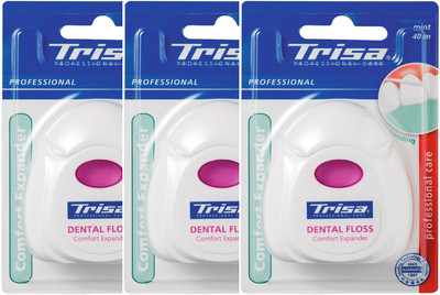 

Trisa Zahnseide Comfort Expander Mint(Pack of 3)