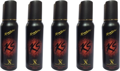 

KamaSutra Single X (pack of 5) Perfume Body Spray - For Men & Women(120 ml, Pack of 5)