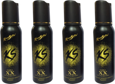

KamaSutra Double XX (pack of 4) Perfume Body Spray - For Men & Women(120 ml, Pack of 4)