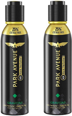 

Park Avenue Gravitas 4X Perfume Body Spray - For Men(240 ml, Pack of 2)