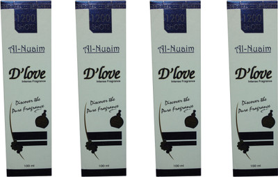 

Al Nuaim D' Love (pack of 4) Perfume Body Spray - For Men & Women(100 ml, Pack of 4)