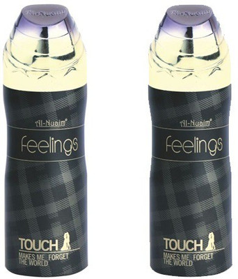 

Al Nuaim Feelings Touch Deodorant 150ml Deodorant Spray - For Women(150 ml, Pack of 2)