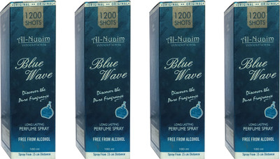 

Al Nuaim Blue wave (pack of 4) Perfume Body Spray - For Men & Women(100 ml, Pack of 4)