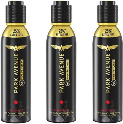 

Park Avenue Magnifico 4X Perfume Body Spray - For Men(360 ml, Pack of 3)