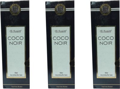 

Al Nuaim Coco Noir (pack of 3) Perfume Body Spray - For Men & Women(100 ml, Pack of 3)