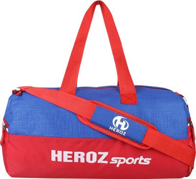HEROZ Young Gym Duffle Bag Waterproof Travel Weekender Bag for Men Women Duffel Bag with Shoes Compartment Overnight Bag 22L Duffel Without Wheels