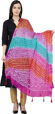 A R SILK Art Silk Self Design Women Dupatta