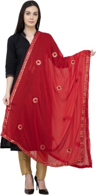 A R SILK Chiffon Self Design Women Dupatta