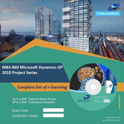 

PTNR01A998WXY MB3-860 Dynamics GP 2010 Project Series Practice Exam E-Book Set(DVD)