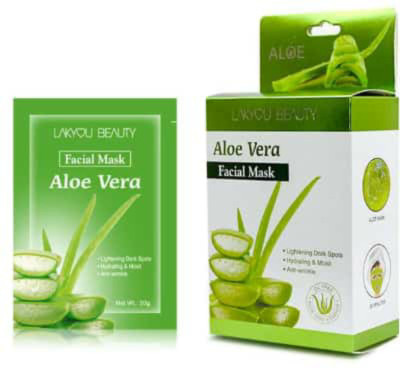 

lakyou beauty lp perfumes aelovera facial mask (10 pouch )(200.0 g)