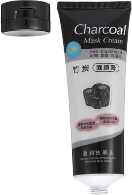 

Gjshop Charcoal Carbon Peel Off Diy Purifying Black Mask Black head White head Pores Face Nose Unisex (130 g) Mask Cream Oil Control Anti Black Head Mask Cream (130 g)(130 ml)