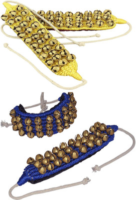 MGP Fashion Bharatanatyam, Kuchipudi, Odissi, Kathak Ghungroo classical Indian dancers ghungru yellow blue Ghungroo Bells(60 Pieces, 0.5 inch) Flipkart