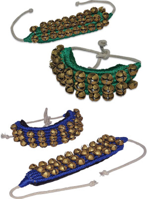 MGP Fashion Bharatanatyam, Kuchipudi, Odissi, Kathak Ghungroo classical Indian dancers ghungru Blue green Ghungroo Bells(60 Pieces, 0.5 inch) Flipkart