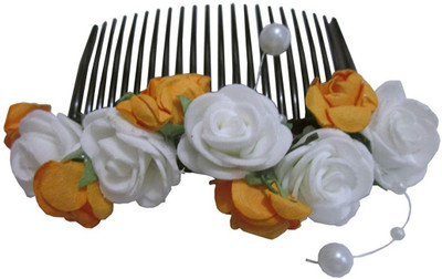 

Unique Indian Crafts Party Handmade Flower Comb Clip Hair Pin(Multicolor)