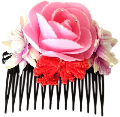 

Unique Indian Crafts Party Handmade Flower Comb Clip Hair Pin(Multicolor)