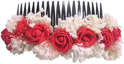 

Unique Indian Crafts Party Handmade Flower Comb Clip Hair Pin(Multicolor)
