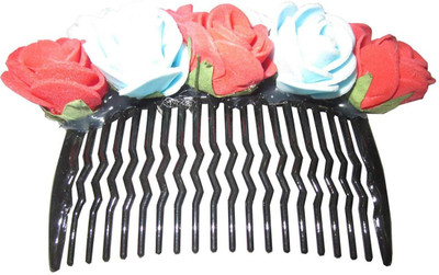 

Unique Indian Crafts Party Handmade Flower Comb Clip Hair Pin(Multicolor)