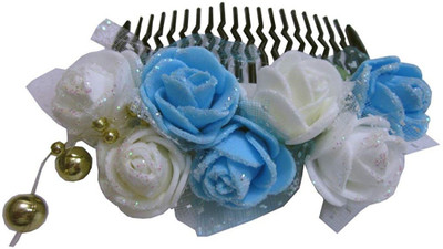 

Unique Indian Crafts Party Handmade Flower Comb Clip Hair Pin(Multicolor)