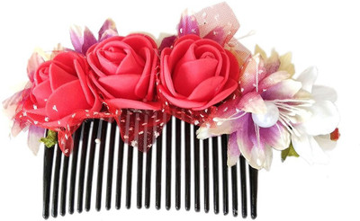 

Unique Indian Crafts Party Handmade Flower Comb Clip Hair Pin(Multicolor)