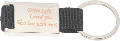 Aura Imported Full Metal Single Sided Drive Safe Keyring Key Chain