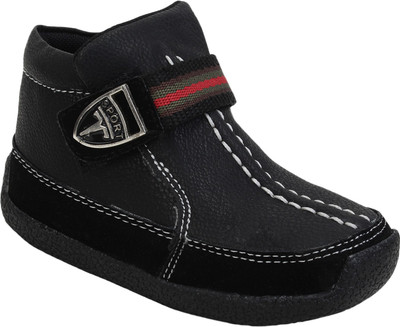 

WINDY Boys Velcro Casual Boots(Black