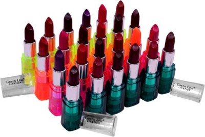 

Green line 'Green line,hot,Bold and Soft lipstic in 24 combo packs(multicolor)