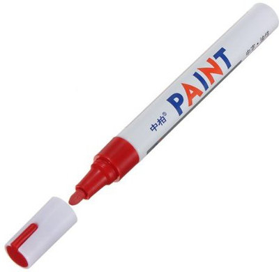 Sipa Permanent Paint Marker(Set of 1, Red)