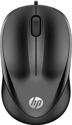 HP 1000 Wired Optical Mouse(USB 3.0, USB 2.0, Black)