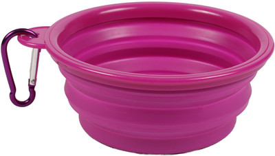 

Falcon18 Round Silicone Pet Bowl(350 ml Pink)