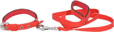 

Wonder Wish DOG COLLAR AND LEASH Pack of 2 (55 - 76 cm, Red) 76 cm Dog Cord Leash(Red)