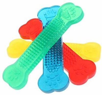 

Foodie Puppies Bite Chew Health Teeth Silicon Stick Toy for Dogs, Resistant to Bite - Color May Vary Silicone Bone For Dog