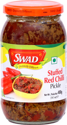 

SWAD STUFFED RED CHILLI Red Chilli Pickle(400.0 g)