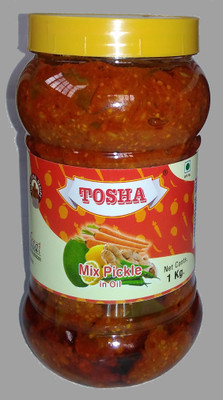 

TOSHA Mix Pickle In Oil (Premium) Mixed Vegetable Pickle(1.0 kg)