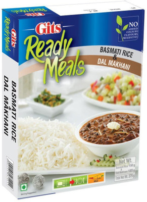 

gits Ready to Eat Basmati Rice and Dal Makhani Combo Meal, 375g (Pack of 3) By PadelaSuperStore 375 g