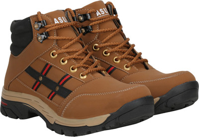 Kraasa Cowboy Hiking & Trekking Shoes For Men(Tan)