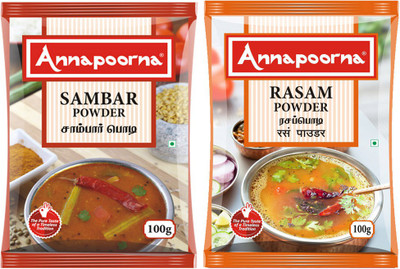 

Annapoorna Sambar and Rasam Powder 100gms Pack of 2(2 x 100 g)