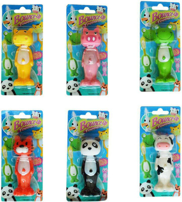 

Toys Factory Toothbrush Bounce up set of 12 Medium Toothbrush(Pack of 12)