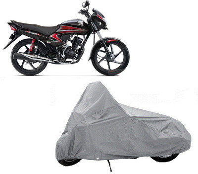 Auto Age Two Wheeler Cover for Honda(Dream Yuga, Silver)