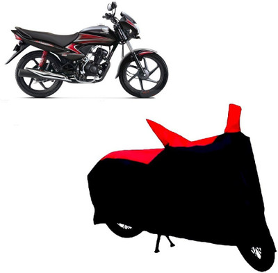 ABP Two Wheeler Cover for Honda(Dream Yuga, Black, Red)