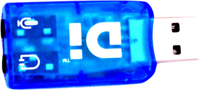 

DI USB Audio Controller Sound Card 3D Sound 5.1 USB Adapter(Dark Blue)