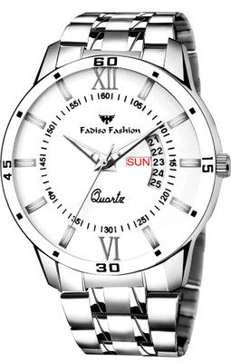 

Fadiso fashion FF01257-White Gents Exclusive Free Drop Day and Date Functioning Watch - For Men