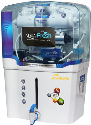 

Aqua Fresh AQUA ALKALINE ro+uv+uf+tds+mineral 15 L 12 L RO + UV + UF + TDS Water Purifier(White)