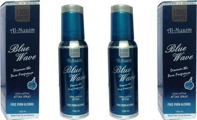 

Al Nuaim Blue wave (pack of 2) Floral Attar(Musk)
