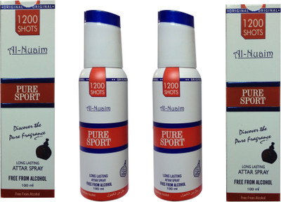 

Al Nuaim Pure Sport (pack of 2) Floral Attar(Musk)