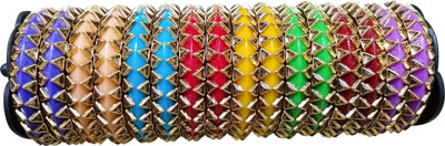 Ms Silk Thread Plastic Crystal Bangle Set(Pack of 16)