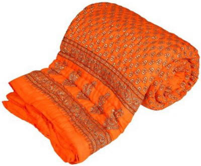 V.R.ENTERPRISES Motifs Double Quilt for  Heavy Winter(Cotton, Multicolor)