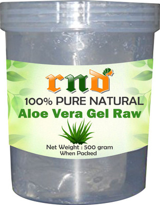 

RND Pure Natural Aloe Vera Gel (500 Gram) - Ideal for Skin Treatment, Face, Acne Scars, Hair Treatment(500 g)
