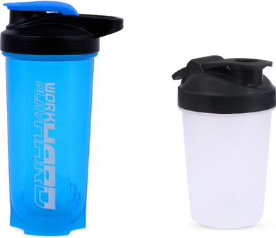 ALLIEDSALESINDIA 700 ml Plastic Shaker(Pack of 2, White, Blue)
