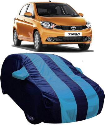 AUCTIMO Car Cover For Tata Tiago (With Mirror Pockets)(Blue)
