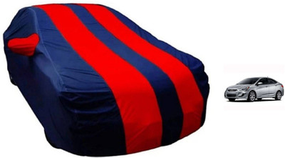 AUTO STAR Car Cover For Honda Accent (With Mirror Pockets)(Red, Blue)